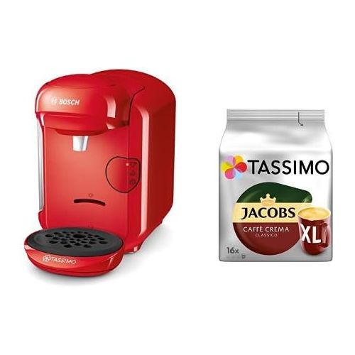  Bosch TAS1401 Tassimo Vivy 2 Kapselmaschine (1300 Watt, ueber 40 Getranke, vollautomatisch, einfache Zubereitung, platzsparend, Behalter 0,7 L) pink