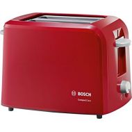 Bosch TAT3A014 Kompakt-Toaster Compact Class, Fruehstueckset, rot