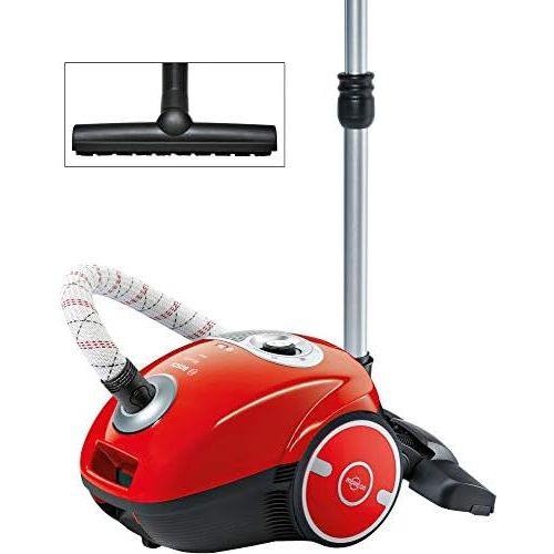  Bosch BGL35MON13 MoveOn Bodenstaubsauger (10 Jahre Motorgarantie, XL Staubbeutelvolumen, Allergiefilter, 600 Watt) rot