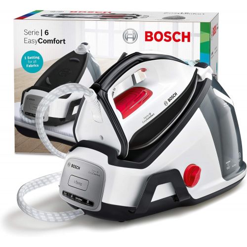  Bosch TDS6540 EasyComfort Dampfstation, 2400 W, 6,5 bar Dampfdruck, 450g Dampfstoss, Abschaltautomatik, weiss/schwarz