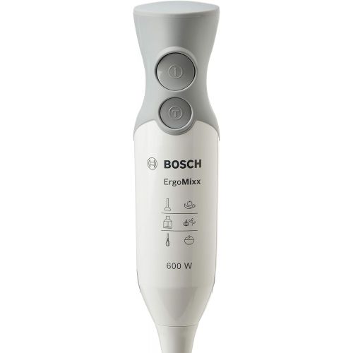  Bosch Hausgerate Bosch MSM66110 ErgoMixx Stabmixer, Kunststoff, weiss/telegrau