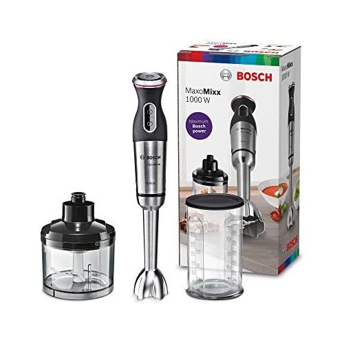  Bosch Hausgerate Bosch MaxoMixx Stabmixer MS8CM6120, 1000 Watt, Edelstahl