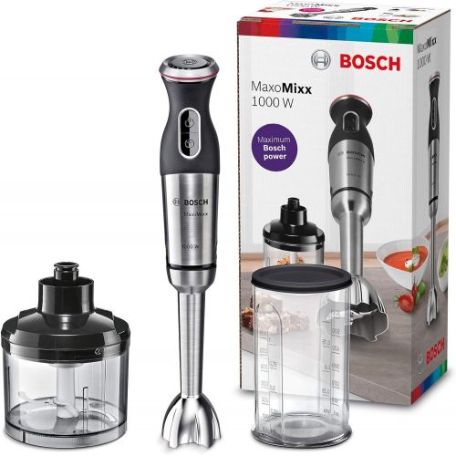  Bosch Hausgerate Bosch MaxoMixx Stabmixer MS8CM6120, 1000 Watt, Edelstahl