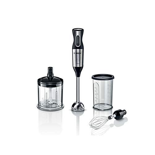  Bosch Hausgerate Bosch MS6CB6110 ErgoMixx Stabmixer-Set (starke Leistung, Edelstahl-Mixfuss, Mixbecher mit Deckel, 12 Geschwindigkeitsstufen, 1.000 Watt) schwarz