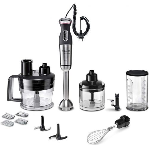  Bosch Hausgerate Bosch MaxoMixx MSM88190 Stabmixer-Set (800 W, gebuerstet) schwarz/edelstahl