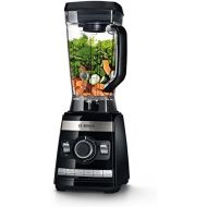 보쉬 초고속 믹서기 블랜더 Bosch MMBH6P6BDE Vitaboost Standmixer (1.600 W, 6 Programme, ideal fuer grosse Portionen, 6-Klingen-Edelstahlmesser, Stoessel, mit Rezeptbuch, 45.000 Motorumdrehungen/Min) schwarz