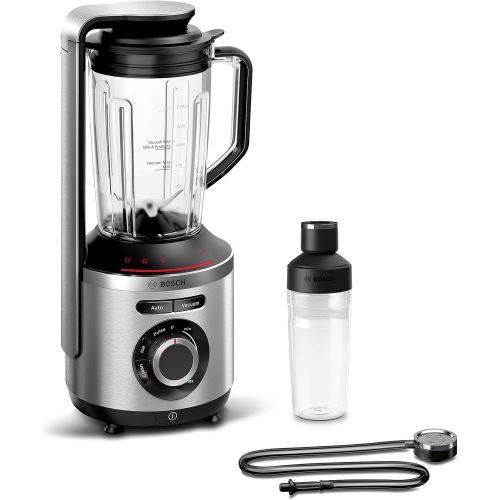  Bosch Hausgerate BOSCH MMBV621M VitaMaxx Vakuum-Standmixer (starke Mixleistung, Automatik-Funktion Vakuum+Mixen, Eis-Crusher, To-Go-Flasche, 1.000 Watt) silber