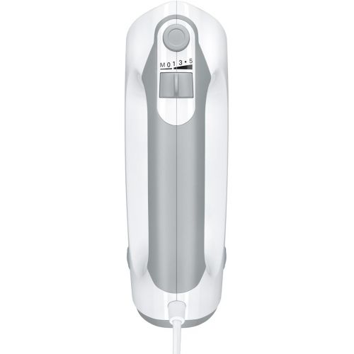  Bosch Hausgerate Bosch MFQ36400 ErgoMixx Handruehrer (450 W, spuelmaschinengeeignet, geringes Gewicht, leise, 5 Geschwindigkeitsstufen, leicht zu reinigen) weiss/grau