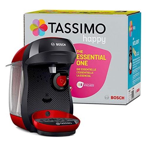  Bosch Hausgerate Bosch TAS1003 Tassimo Happy Kapselmaschine (ueber 70 Getranke, vollautomatisch, geeignet fuer alle Tassen, einfache Zubereitung, 1.400 Watt) rot