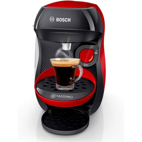  Bosch Hausgerate Bosch TAS1003 Tassimo Happy Kapselmaschine (ueber 70 Getranke, vollautomatisch, geeignet fuer alle Tassen, einfache Zubereitung, 1.400 Watt) rot