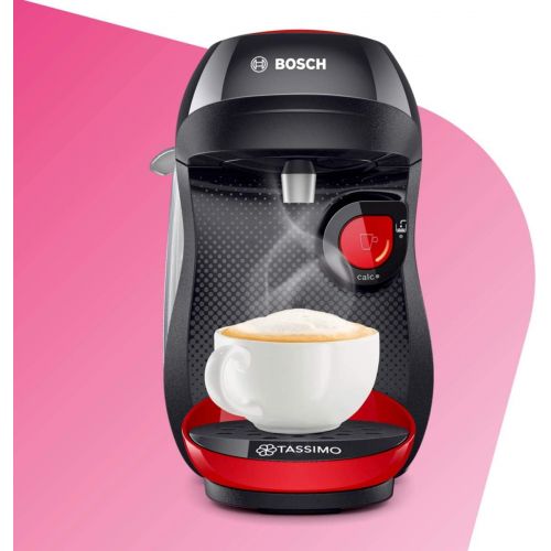  Bosch Hausgerate Bosch TAS1003 Tassimo Happy Kapselmaschine (ueber 70 Getranke, vollautomatisch, geeignet fuer alle Tassen, einfache Zubereitung, 1.400 Watt) rot