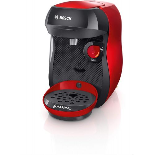  Bosch Hausgerate Bosch TAS1003 Tassimo Happy Kapselmaschine (ueber 70 Getranke, vollautomatisch, geeignet fuer alle Tassen, einfache Zubereitung, 1.400 Watt) rot