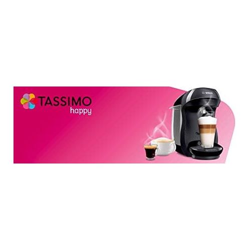  Bosch Hausgerate Bosch TAS1002 Tassimo Happy Kapselmaschine (ueber 70 Getranke, vollautomatisch, geeignet fuer alle Tassen, einfache Zubereitung, 1.400 Watt) schwarz