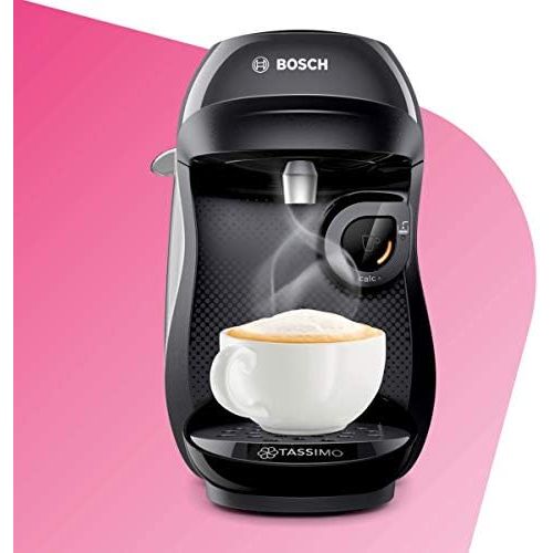  Bosch Hausgerate Bosch TAS1002 Tassimo Happy Kapselmaschine (ueber 70 Getranke, vollautomatisch, geeignet fuer alle Tassen, einfache Zubereitung, 1.400 Watt) schwarz