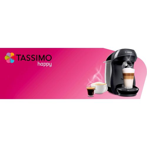  Bosch Hausgerate Bosch TAS1002 Tassimo Happy Kapselmaschine (ueber 70 Getranke, vollautomatisch, geeignet fuer alle Tassen, einfache Zubereitung, 1.400 Watt) schwarz