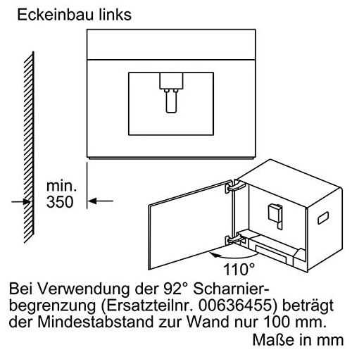  Bosch Hausgerate Bosch CTL636ES6 Einbau-Kaffee-Vollautomat / 2.4/ 59.4 cm / One-Touch Zubereitung / HomeConnect / edelstahl