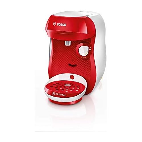  Bosch Hausgerate Bosch TAS1006 Tassimo Happy Kapselmaschine (ueber 70 Getranke, vollautomatisch, geeignet fuer alle Tassen, einfache Zubereitung, 1.400 Watt) rot/weiss