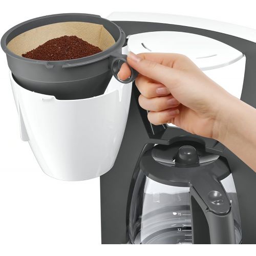  Bosch Hausgerate Bosch TKA6A041 Kaffeemaschine ComfortLine, Aromaschutz-Glaskanne, automatisch Endabschaltung wahlbar in 20/40/60 minuten, 1200 W, weiss / dunkelgrau