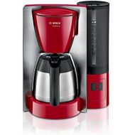 [아마존베스트]Bosch Hausgerate Bosch TKA6A684 ComfortLine Kaffeemaschine, 1200 W, Edelstahl-Thermokanne,1 l, Aroma+ Taste, Edelstahl/rot