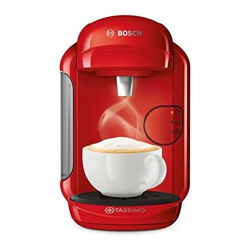  Bosch Hausgerate Bosch TAS1403 Tassimo Vivy 2 Kapselmaschine (1300 Watt, ueber 40 Getranke, vollautomatisch, einfache Zubereitung, platzsparend, Behalter 0,7 L) rot