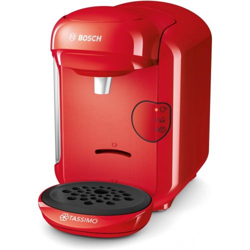  Bosch Hausgerate Bosch TAS1403 Tassimo Vivy 2 Kapselmaschine (1300 Watt, ueber 40 Getranke, vollautomatisch, einfache Zubereitung, platzsparend, Behalter 0,7 L) rot