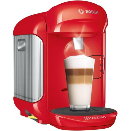  Bosch Hausgerate Bosch TAS1403 Tassimo Vivy 2 Kapselmaschine (1300 Watt, ueber 40 Getranke, vollautomatisch, einfache Zubereitung, platzsparend, Behalter 0,7 L) rot