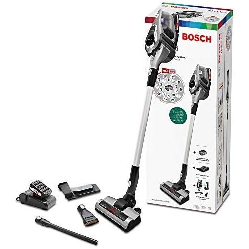  Bosch BCS1TOPNC Kabelloser Staubsauger mit unbegrenzter Laufzeit, austauschbarer Akku, 0,4 l, Graphit