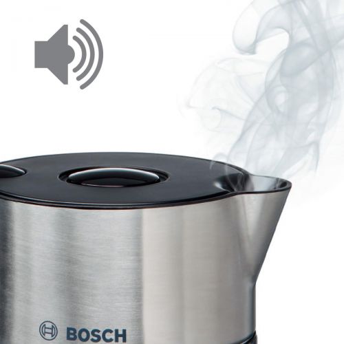  Bosch Hausgerate Bosch TWK8613P Styline Wasserkocher (2400 W, Temperaturauswahl, Abschaltautomatik, Warmhaltefunktion, UEberhitzungsschutz, Fassungsvermoegen 1,5 L) schwarz