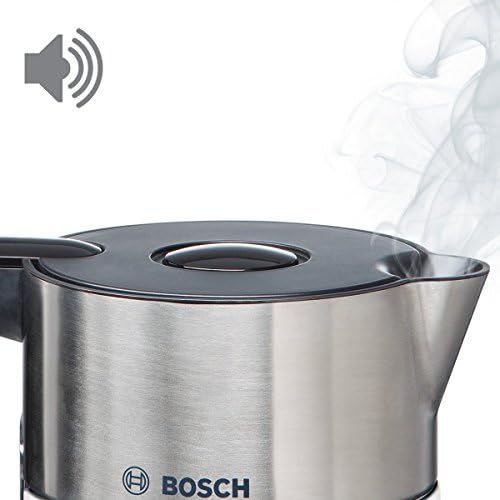  Bosch Hausgerate Bosch TWK8611P Styline Wasserkocher (2400 W, Temperaturauswahl, Abschaltautomatik, Warmhaltefunktion, UEberhitzungsschutz, Fassungsvermoegen 1,5 L) weiss