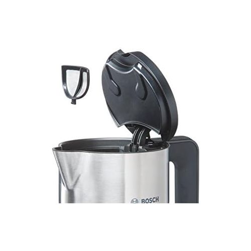  Bosch Hausgerate Bosch TWK8611P Styline Wasserkocher (2400 W, Temperaturauswahl, Abschaltautomatik, Warmhaltefunktion, UEberhitzungsschutz, Fassungsvermoegen 1,5 L) weiss