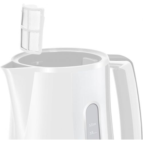  Bosch Hausgerate Bosch TWK3A011 Wasserkocher Compact Class, Fruehstuecksset, 2400 Watt, weiss