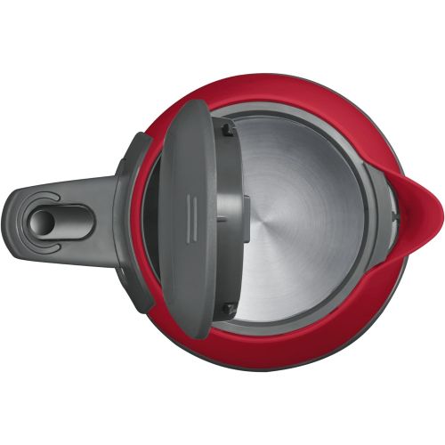  Bosch Hausgerate Bosch TWK6A014 ComfortLine Wasserkocher (Abschaltautomatik, UEberhitzungsschutz, Einhandbedienung, 1-Tassen-Funktion, 2.400 Watt) rot/anthrazit