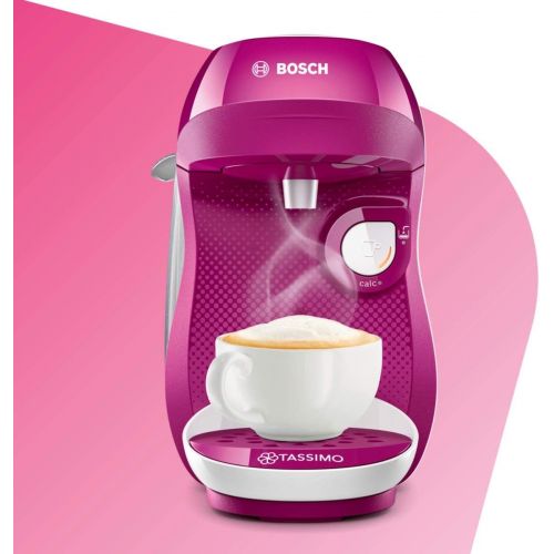  Bosch Hausgerate Bosch TAS1001 Tassimo Happy Kapselmaschine (ueber 70 Getranke, vollautomatisch, geeignet fuer alle Tassen, einfache Zubereitung, 1.400 Watt) lila