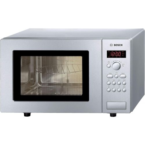  Bosch Hausgerate Bosch HMT75G451 Serie 2 Mikrowelle / 800 W / 17 l / Drehteller 24,5 cm / Tueranschlag Links / 8 voreingestellte Automatikprogramme / Grill-Funktion / Edelstahl