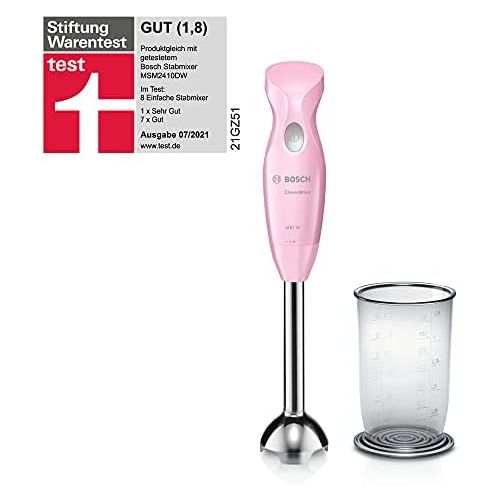  [아마존베스트]Bosch Hausgerate Bosch Hand Blender, Pink / Grey