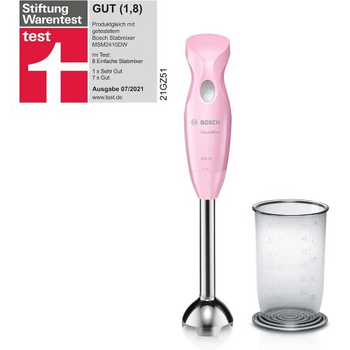  [아마존베스트]Bosch Hausgerate Bosch Hand Blender, Pink / Grey