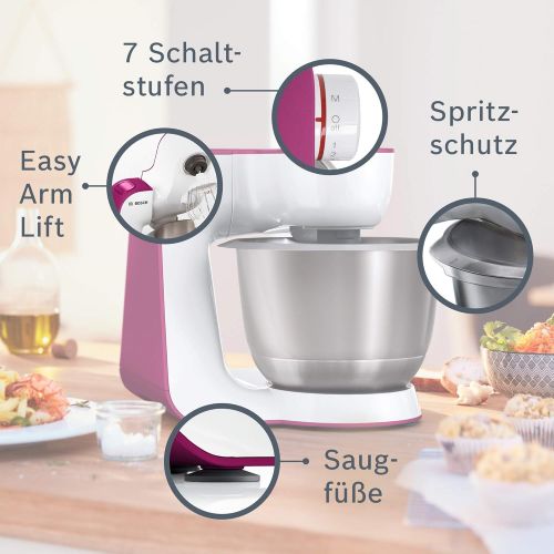  [아마존베스트]Bosch Hausgerate Bosch StartLine MUM54I00 Food Processor (900W, 3.9L, Stainless Steel Mixing Bowl, Easy to Handle/Storage), Food processor