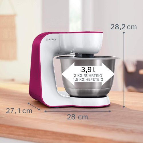  [아마존베스트]Bosch Hausgerate Bosch StartLine MUM54I00 Food Processor (900W, 3.9L, Stainless Steel Mixing Bowl, Easy to Handle/Storage), Food processor