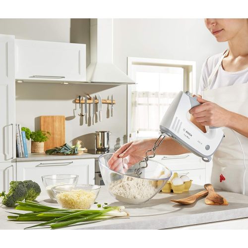  [아마존베스트]Bosch Hausgerate Bosch Handmixer MFQ 36400, weiss-grau 450 Watt, 5 Geschwindigkeitsstufen