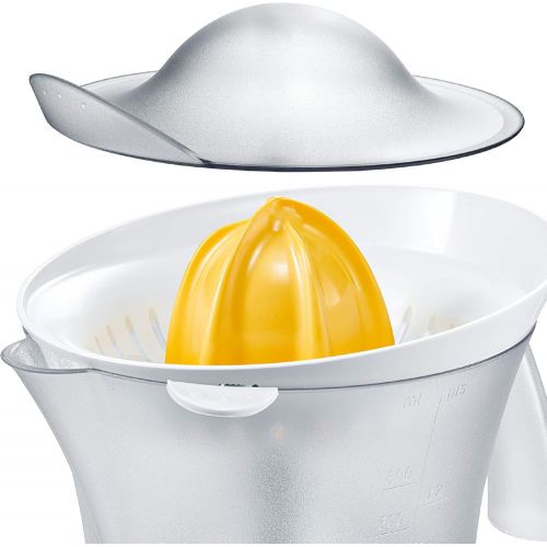  [아마존베스트]Bosch Hausgerate Bosch MCP3000N Citrus Juicer, 25 W, high juice yield, removable juice container 0.8 l, white / summer yellow