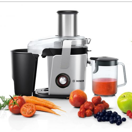  [아마존베스트]Bosch Hausgerate Bosch MES4010 Juicer Aluminium Black / Silver