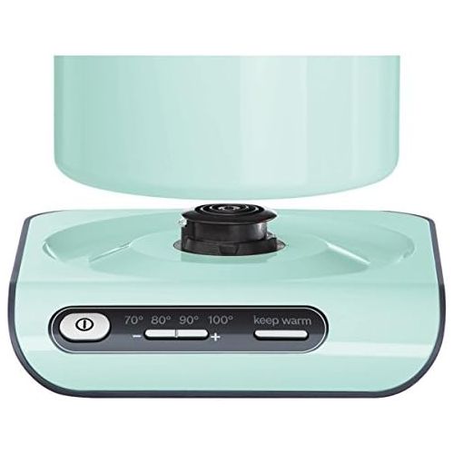  [아마존베스트]Bosch Hausgerate Bosch TWK8612P Wireless Kettle, Automatic Shut-Off, Overheating Protection, Temperature Selection, Warming Function, 1.5 L, 2400 W, Turquoise