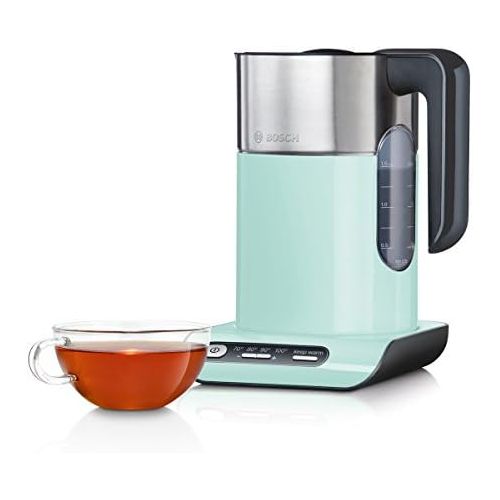  [아마존베스트]Bosch Hausgerate Bosch TWK8612P Wireless Kettle, Automatic Shut-Off, Overheating Protection, Temperature Selection, Warming Function, 1.5 L, 2400 W, Turquoise