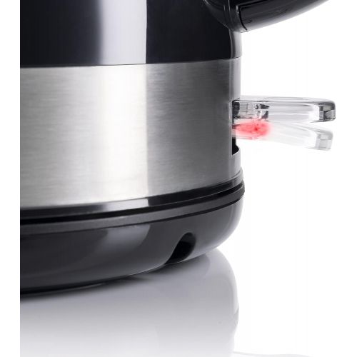  [아마존베스트]Bosch TWK7403 Wireless Kettle Steam Stop Overheating Protection Removable Limescale Filter 1.7L 2200W Stainless Steel Black