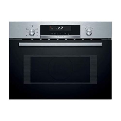  [아마존베스트]Bosch Hausgerate Bosch CMA585GS0 Series 6 Built-In Compact Oven with Microwave Function / 900 W / 44 L / Stainless Steel / Hinged Door / Countersunk Toggle / 15 Preset Automatic Programmes / Grill