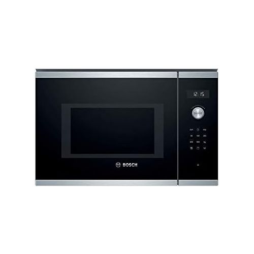  [아마존베스트]Bosch Hausgerate Bosch BEL554MS0 Series 6 Built-In Microwave / 900 W / 25 L / Turntable 31.5 cm / Left Door Hinge / Stainless Steel / AutoPilot 8 / Grill Function