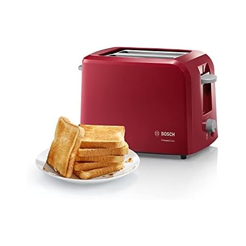  [아마존베스트]Bosch Hausgerate Bosch CompactClass TAT3A014 - toaster - red/light grey