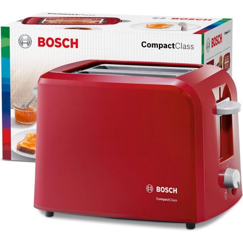  [아마존베스트]Bosch Hausgerate Bosch CompactClass TAT3A014 - toaster - red/light grey