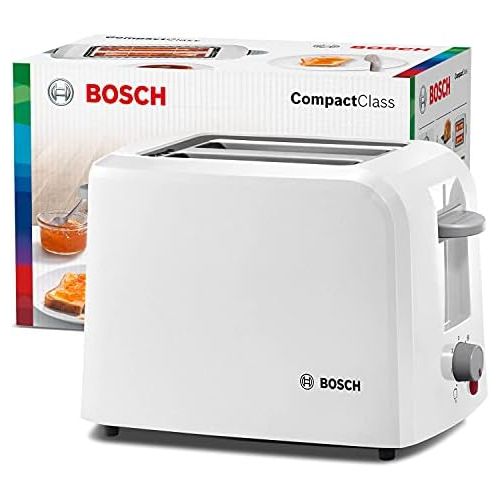  [아마존베스트]Bosch Hausgerate Bosch TAT3A011Compact Compactc Lass Toaster Breakfast Set, White