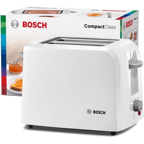  [아마존베스트]Bosch Hausgerate Bosch TAT3A011Compact Compactc Lass Toaster Breakfast Set, White